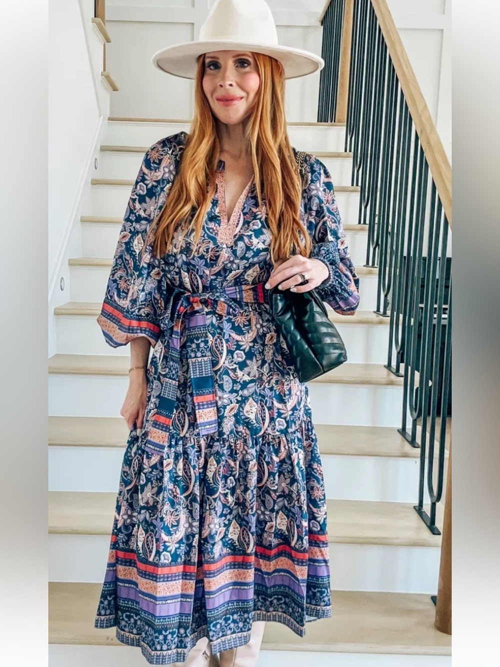Current Air Blue Floral Maxi Dress